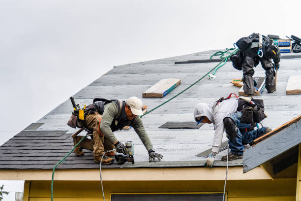 Professional Gutter Installation technician working in Lugoff, SC